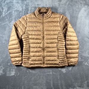 Quince Women's Lightweight Packable Down Jacket Sienna Brown Size Medium